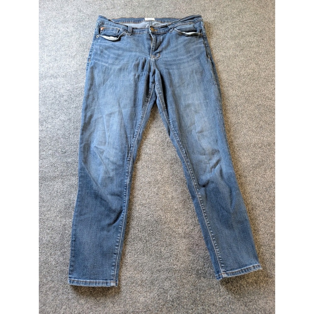 Hudson Jeans Krista Super Skinny Size 32 Medium Wash Blue Stretch Denim Womens